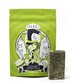 Alice Green Apple Mushroom Gummy (1000mg ) Myydään Suomessa Netistä